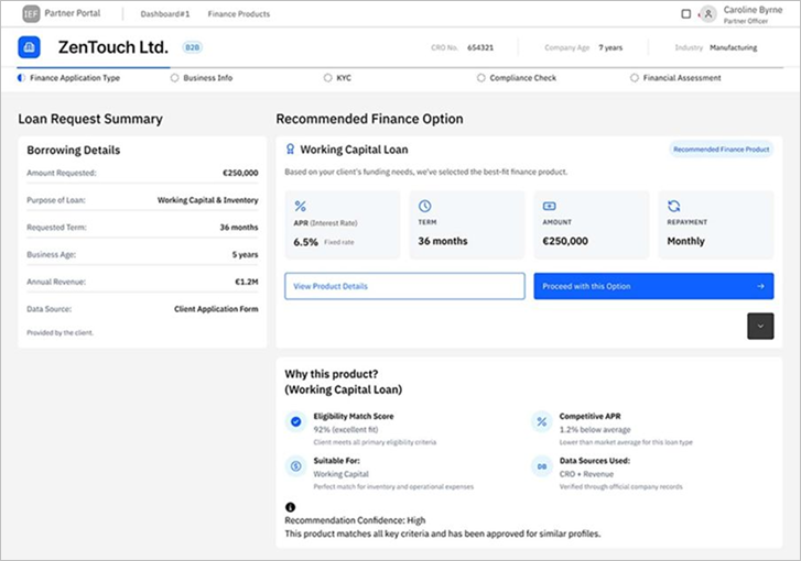 Recommended product – initial version